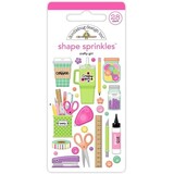 Doodlebug Design Inc. PRE-ORDER Color Me Crafty Crafty Girl Shape Sprinkles (9063)