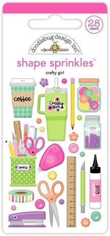 Doodlebug Design Inc. Color Me Crafty Crafty Girl Shape Sprinkles (9063) Doodlebug Design Inc. Color Me Crafty Crafty Girl Shape Sprinkles (9063)