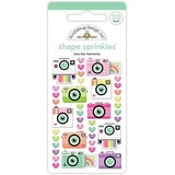 Doodlebug Design Inc. PRE-ORDER Color Me Crafty Love The Memories Shape Sprinkles (9064)
