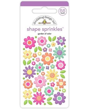Doodlebug Design Inc. PRE-ORDER Color Me Crafty Garden Of Color Shape Sprinkles (9065)