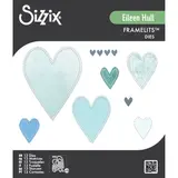 Sizzix Eileen Hull Framelits Die Set Stitched Hearts (666813)