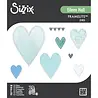 Sizzix PRE-ORDER Eileen Hull Framelits Die Set Stitched Hearts (666813)