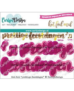 Carlijn Design Hot Foil Prettige Feestdagen (CDHF-0042) Carlijn Design Hot Foil Prettige Feestdagen (CDHF-0042)
