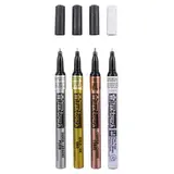 SAKURA Pen-Touch Set Metallic Finetip (4pcs) (POXPMKA4)