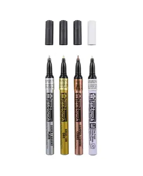 SAKURA Pen-Touch Set Metallic Finetip (4pcs) (POXPMKA4)