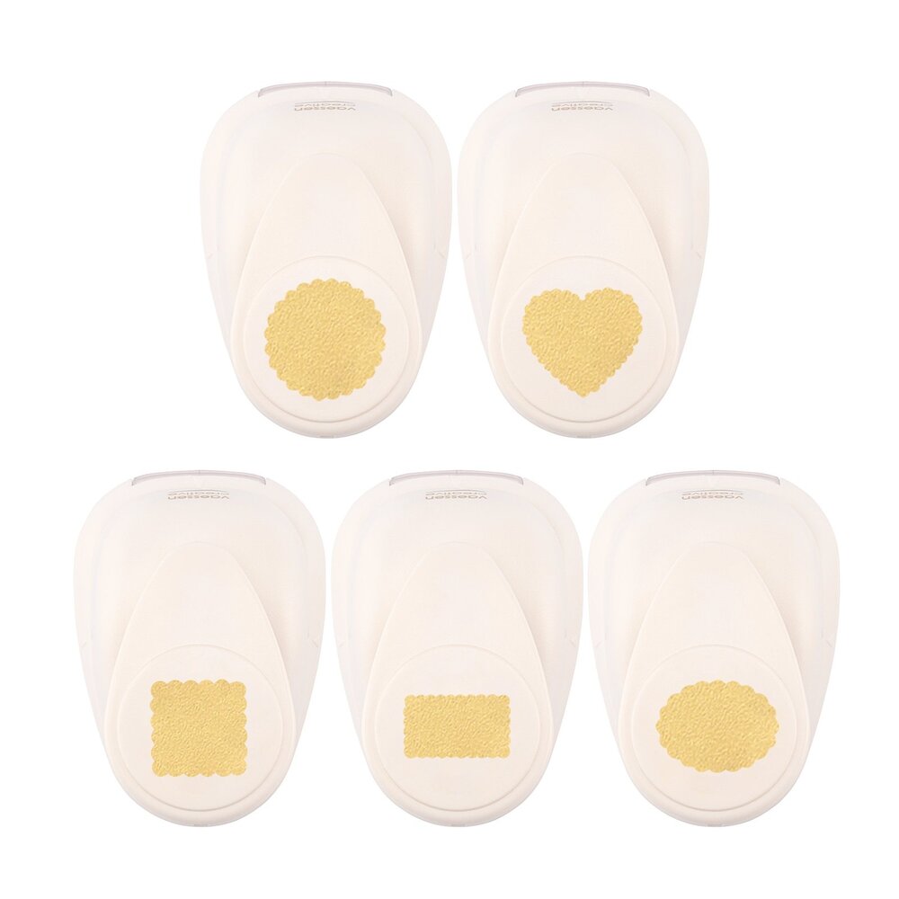 Vaessen Creative Figuurpons Set Basisvormen Geschulpt (5pcs) (2137-224)