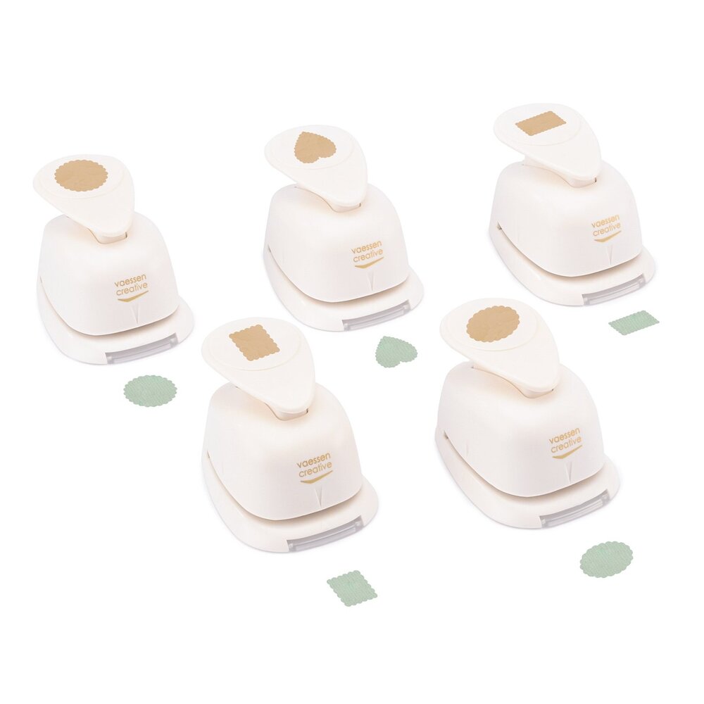 Vaessen Creative Figuurpons Set Basisvormen Geschulpt (5pcs) (2137-224)