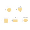 Vaessen Creative Figuurpons Set Basisvormen Geschulpt (5pcs) (2137-224)