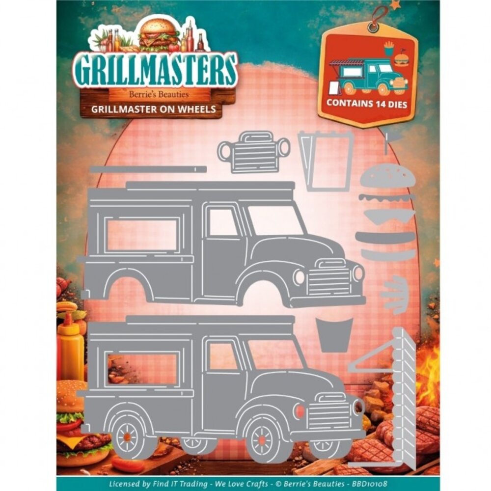 Berrie's Beauties Grillmasters Dies Grillmaster On Wheels (BBD10108)
