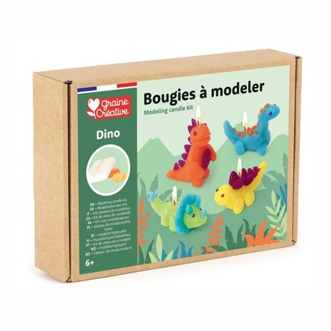 Graine Creative DIY Modeling Candle Kit Dinosaurs (138208)