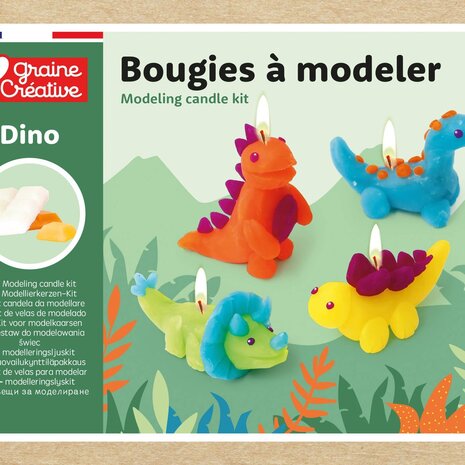 Graine Creative DIY Modeling Candle Kit Dinosaurs (138208)