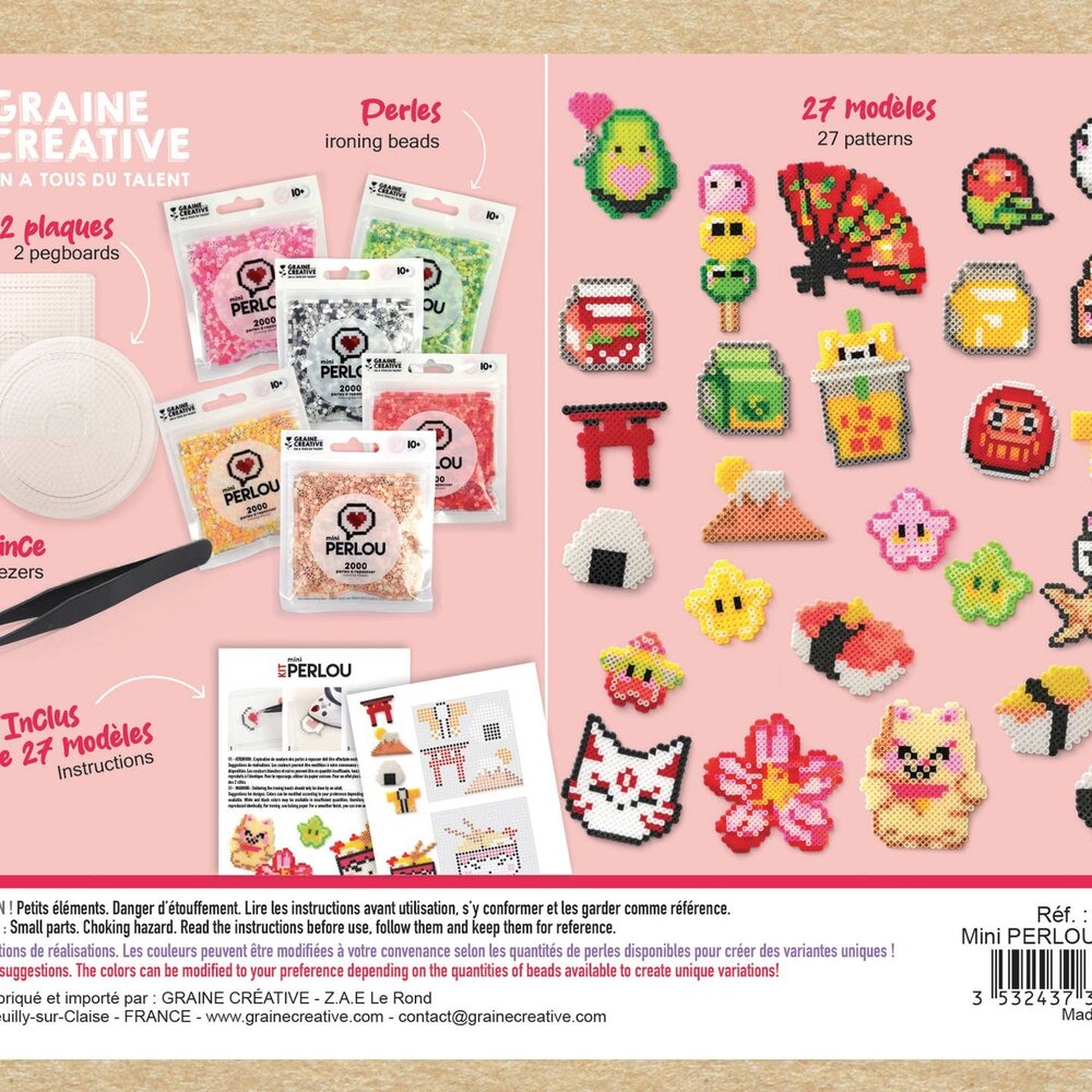 Graine Creative Strijkkralen Kit Kawaii (731748)
