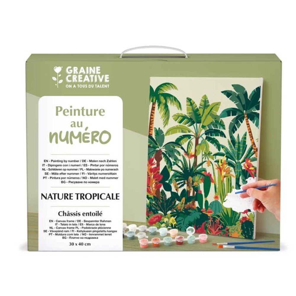 Graine Creative Schilderen op nummer 30x40cm Tropical Nature (616689)