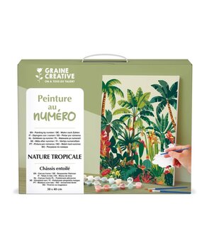 Graine Creative Schilderen op nummer 30x40cm Tropical Nature (616689) Graine Creative Schilderen op nummer 30x40cm Tropical Nature (616689)