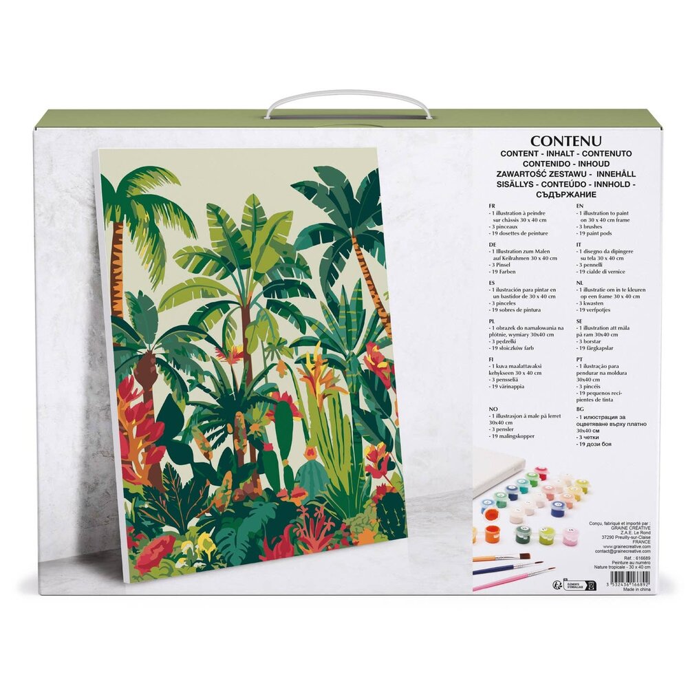 Graine Creative Schilderen op nummer 30x40cm Tropical Nature (616689)