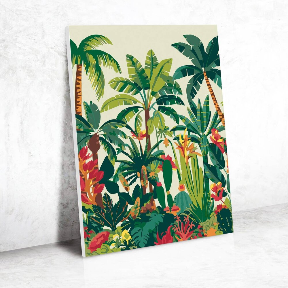 Graine Creative Schilderen op nummer 30x40cm Tropical Nature (616689)