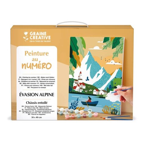 Graine Creative Schilderen op nummer 30x40cm Alpine Escape (616690)
