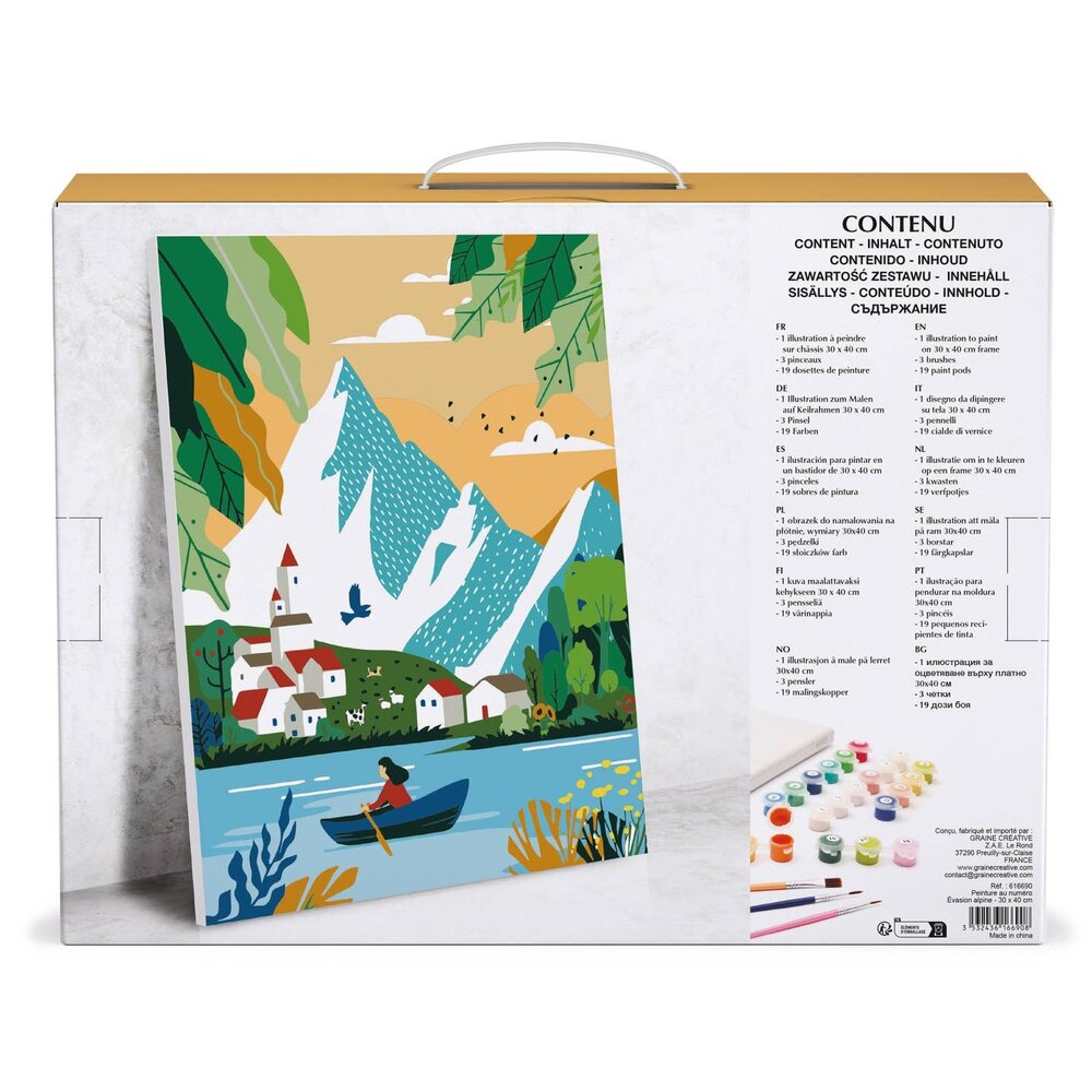 Graine Creative Schilderen op nummer 30x40cm Alpine Escape (616690)