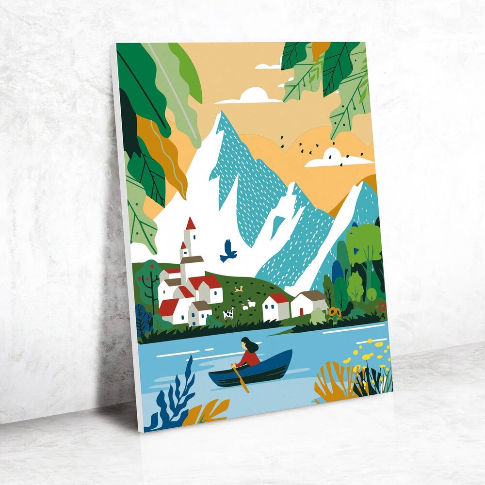 Graine Creative Schilderen op nummer 30x40cm Alpine Escape (616690)