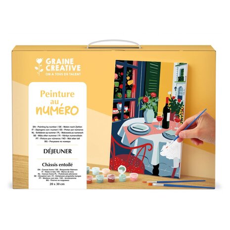 Graine Creative Schilderen op nummer 20x30cm Breakfast (616693)