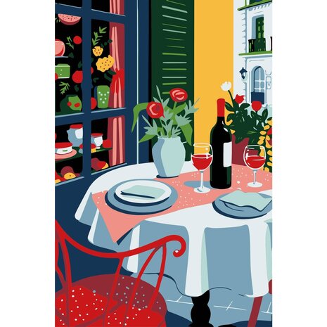 Graine Creative Schilderen op nummer 20x30cm Breakfast (616693)