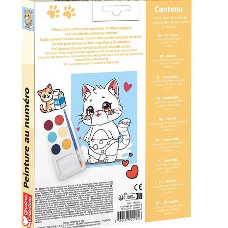 Graine Creative Schilderen op nummer 18x22cm Kitty (750261)
