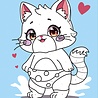Graine Creative Schilderen op nummer 18x22cm Kitty (750261)
