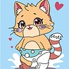 Graine Creative Schilderen op nummer 18x22cm Kitty (750261)