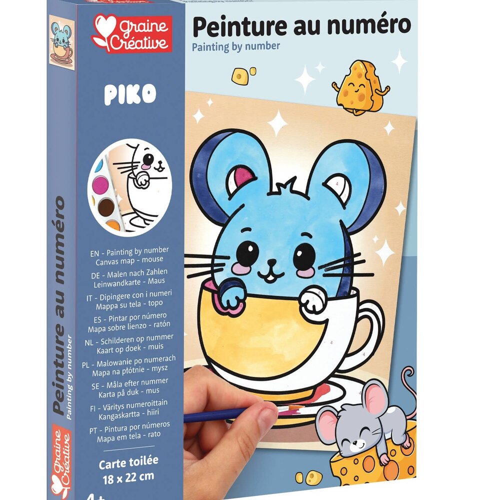 Graine Creative Schilderen op nummer 18x22cm Piko (750262) Graine Creative Schilderen op nummer 18x22cm Piko (750262)