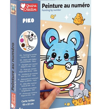 Graine Creative Schilderen op nummer 18x22cm Piko (750262) Graine Creative Schilderen op nummer 18x22cm Piko (750262)