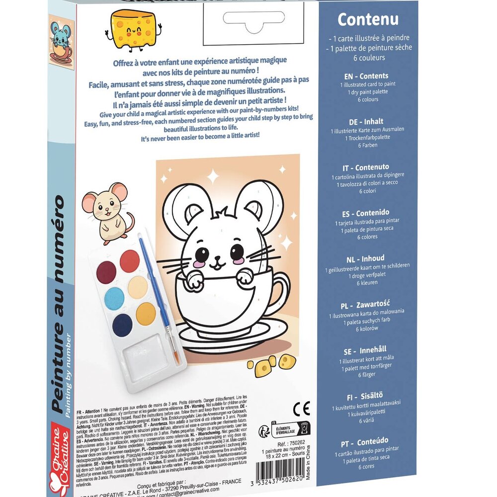 Graine Creative Schilderen op nummer 18x22cm Piko (750262) Graine Creative Schilderen op nummer 18x22cm Piko (750262)