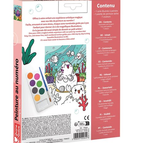 Graine Creative Schilderen op nummer 18x22cm Aqua (750264)
