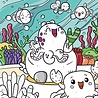 Graine Creative Schilderen op nummer 18x22cm Aqua (750264)