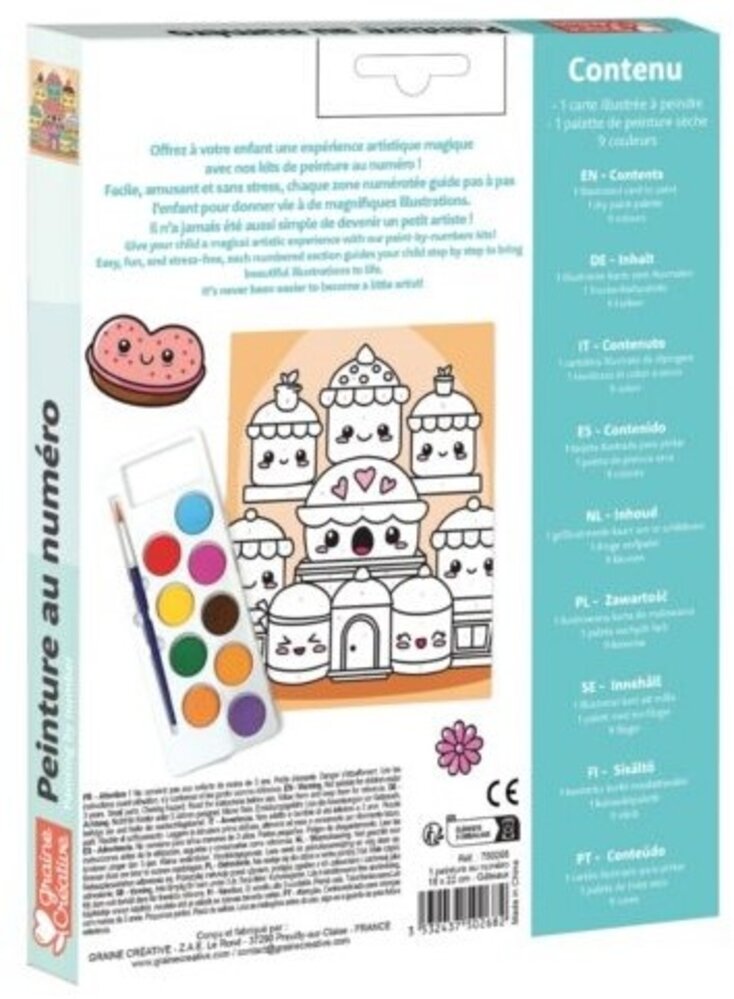 Graine Creative Schilderen op nummer 18x22cm Yummy (750268) Graine Creative Schilderen op nummer 18x22cm Yummy (750268)