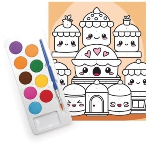 Graine Creative Schilderen op nummer 18x22cm Yummy (750268) Graine Creative Schilderen op nummer 18x22cm Yummy (750268)