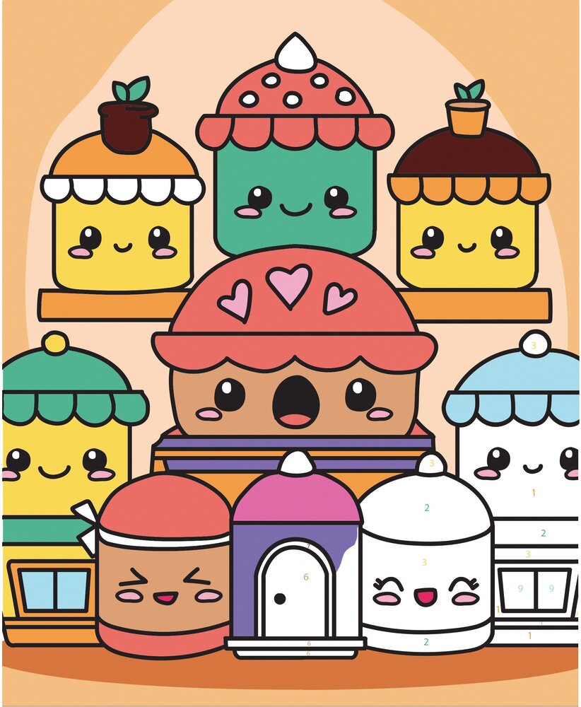 Graine Creative Schilderen op nummer 18x22cm Yummy (750268) Graine Creative Schilderen op nummer 18x22cm Yummy (750268)