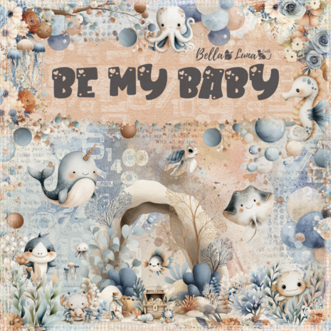 Bella Luna Crafts Be My Baby 12x12 Inch Collection Pack (BLC-0071) Bella Luna Crafts Be My Baby 12x12 Inch Collection Pack (BLC-0071)