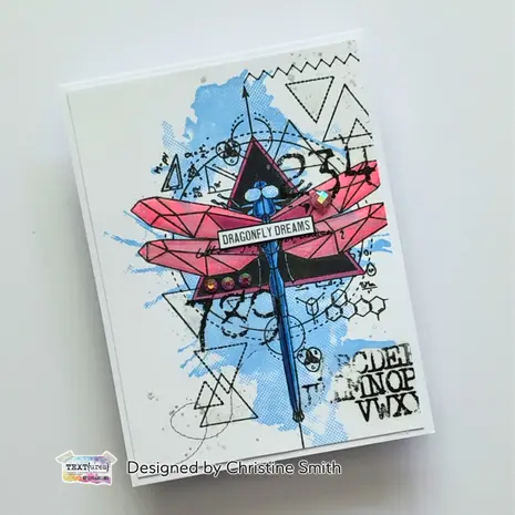 Text{ures} Dragonfly Dreams 4x6 Inch Clear Stamp Set Geometrics Dragonfly (TEXCS0003) Text{ures} Dragonfly Dreams 4x6 Inch Clear Stamp Set Geometrics Dragonfly (TEXCS0003)