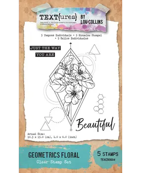 Text{ures} Dragonfly Dreams 4x6 Inch Clear Stamp Set Geometrics Floralby (TEXCS0004) Text{ures} Dragonfly Dreams 4x6 Inch Clear Stamp Set Geometrics Floralby (TEXCS0004)