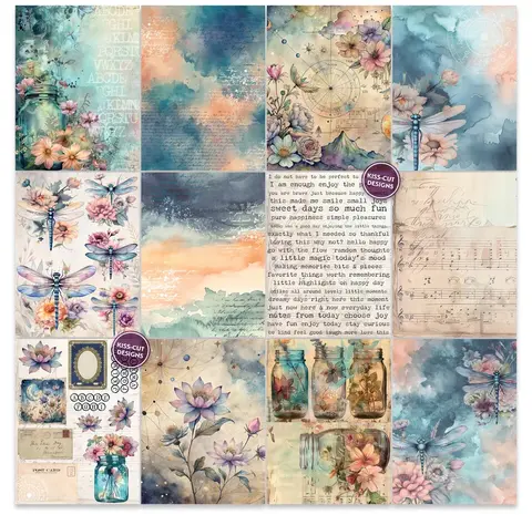 Text{ures} Dragonfly Dreams 6x8 Inch Paper Pad (TEXPP0003) Text{ures} Dragonfly Dreams 6x8 Inch Paper Pad (TEXPP0003)