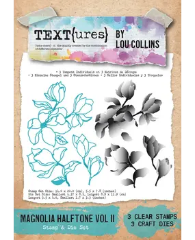 Text{ures} Dragonfly Dreams Stamp & Die Set Magnolia Halftone Vol II (TEXDS0001) Text{ures} Dragonfly Dreams Stamp & Die Set Magnolia Halftone Vol II (TEXDS0001)