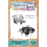 Text{ures} Dragonfly Dreams 6x8 Inch Clear Stamp Set Watercolour Splash Halftone (TEXCS0005)