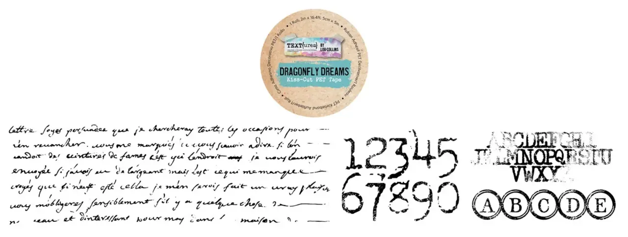 Text{ures} Dragonfly Dreams Kiss-Cut PET Tape (TEXCT0001) Text{ures} Dragonfly Dreams Kiss-Cut PET Tape (TEXCT0001)