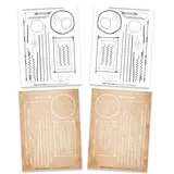 Text{ures} Dragonfly Dreams 6x8 Inch Rub-On Transfer Set (TEXRO0002)