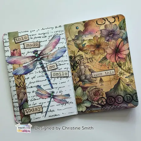Text{ures} Dragonfly Dreams 6x8 Inch Rub-On Transfer Set (TEXRO0002) Text{ures} Dragonfly Dreams 6x8 Inch Rub-On Transfer Set (TEXRO0002)