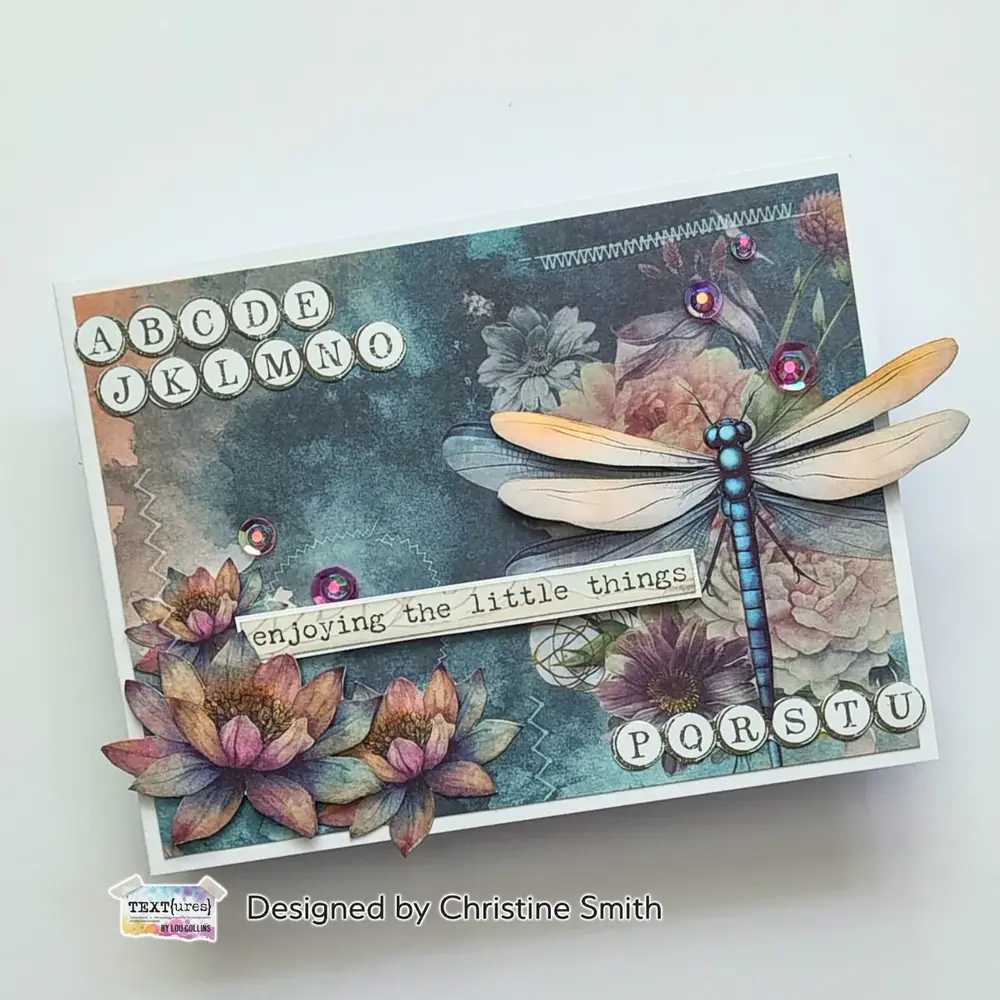 Text{ures} Dragonfly Dreams 6x8 Inch Rub-On Transfer Set (TEXRO0002) Text{ures} Dragonfly Dreams 6x8 Inch Rub-On Transfer Set (TEXRO0002)