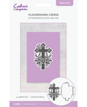 Crafter's Companion Flourishing Cross Letterpress Plate & Die (CC-LP-PP-FAFLOW) Crafter's Companion Flourishing Cross Letterpress Plate & Die (CC-LP-PP-FAFLOW)