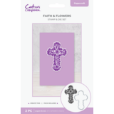 Crafter's Companion Faith & Flowers Stamp & Die (CC-STD-FAFLOW)