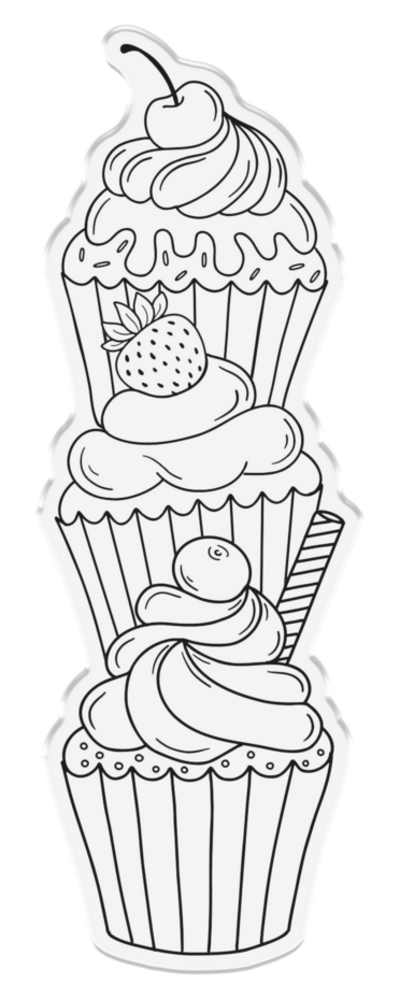 Crafter's Companion Sweet Cupcakes Stamp & Die (CC-STD-SWCU) Crafter's Companion Sweet Cupcakes Stamp & Die (CC-STD-SWCU)