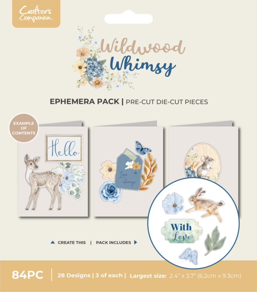 Crafter's Companion Wildwood Whismy Ephemera Set (CC-WW-EPHE) Crafter's Companion Wildwood Whismy Ephemera Set (CC-WW-EPHE)